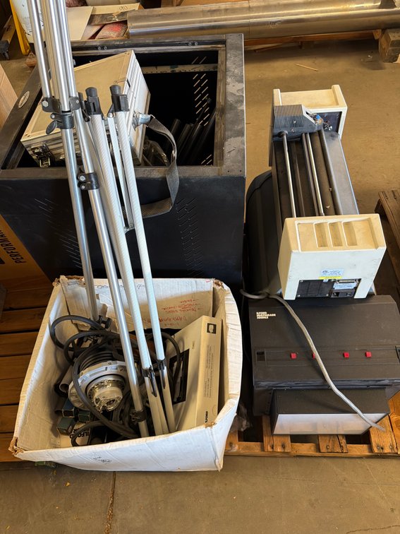 Darkroom Equipment, Vinyl Cutter, Thermal Printer, and Stands