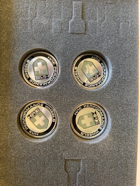 HRE Performance Wheels Chrome Center Caps, Set of 4