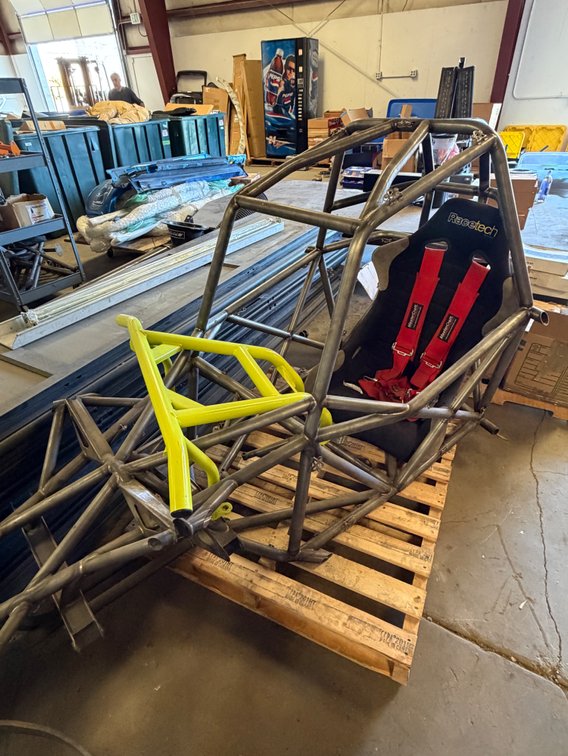 Tubular Steel Racing Chassis with Racetech Seat and Harness