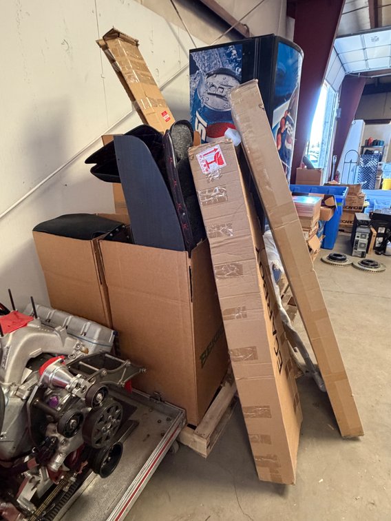 Pallet of Floor Mats and Trim Panels