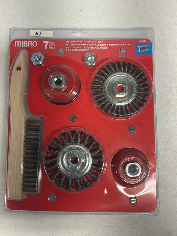 MIBRO 7-Piece Industrial Manganese Wire Brush Set