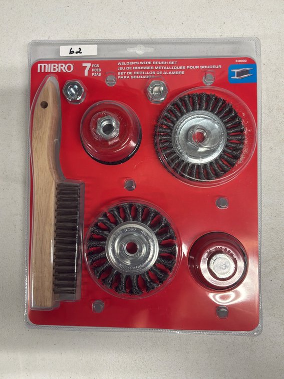 MIBRO 7-Piece Industrial Manganese Wire Brush Set