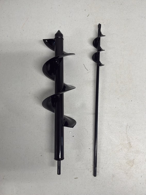 MYWISH 2-Piece Long Reach Garden Auger Drill Bit Set