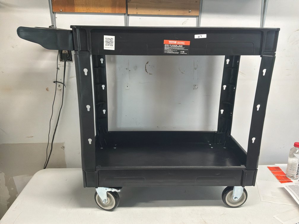 VEVOR 2-Shelf Utility Service Cart – 550-Lb. Capacity