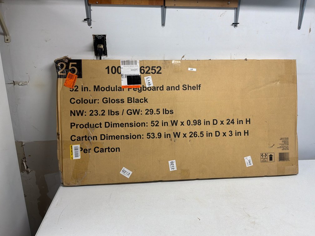 Husky Modular 52” Black Pegboard Attachment