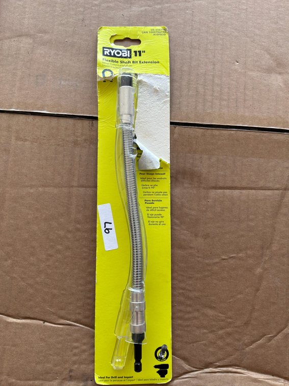 RYOBI 11 in. Flexible Shaft Bit Extension – 1/4 in. Hex Shank