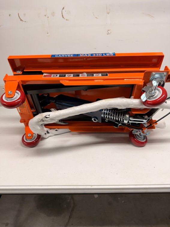 VEVOR Hydraulic Lift Table Cart – 330-Lb. Capacity
