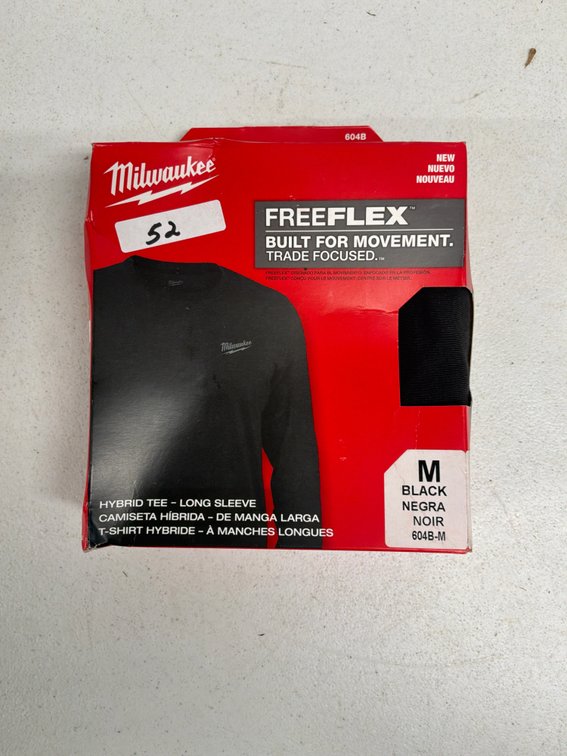 Milwaukee Men’s REFLEX Black Long-Sleeve Work Shirt – Medium