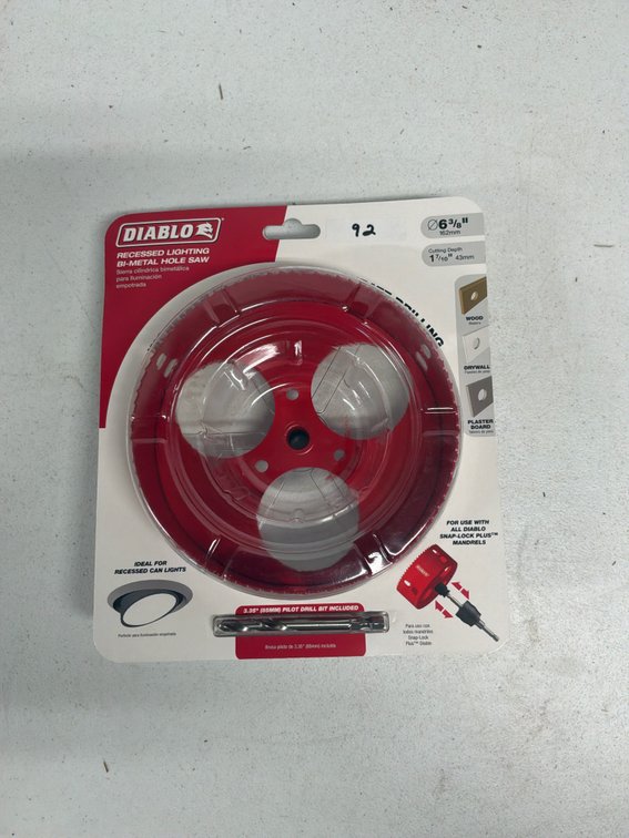 Diablo 6-3/8” Recessed Lighting Bi-Metal Hole Saw