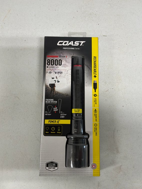 COAST XP46R 8,000-Lumen Rechargeable LED Flashlight