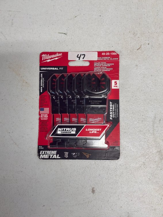 Milwaukee NITRUS Carbide Extreme Metal Multi-Tool Blades – 5 Pack
