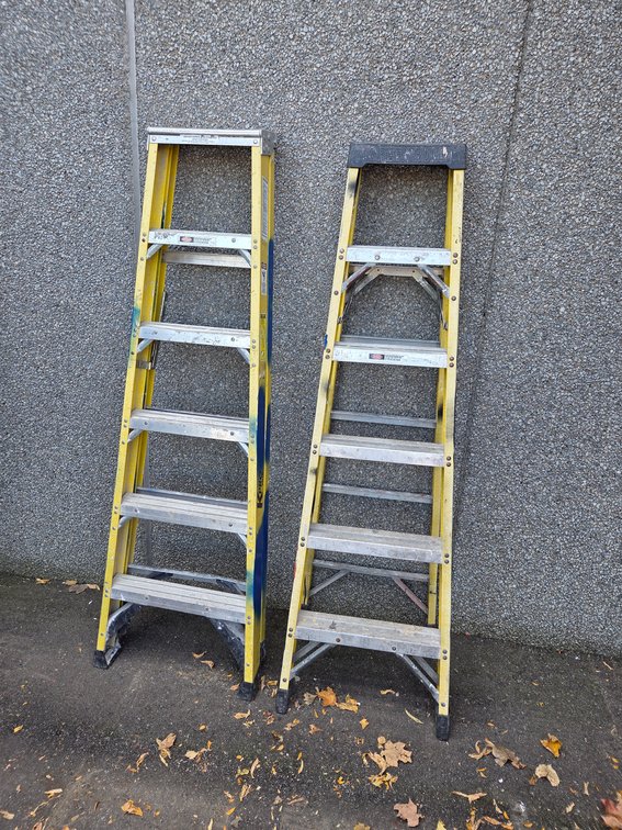 Pair of 6' Fiberglass Step Ladders