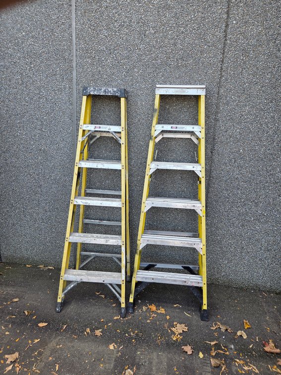 Pair of 6' Fiberglass Step Ladders