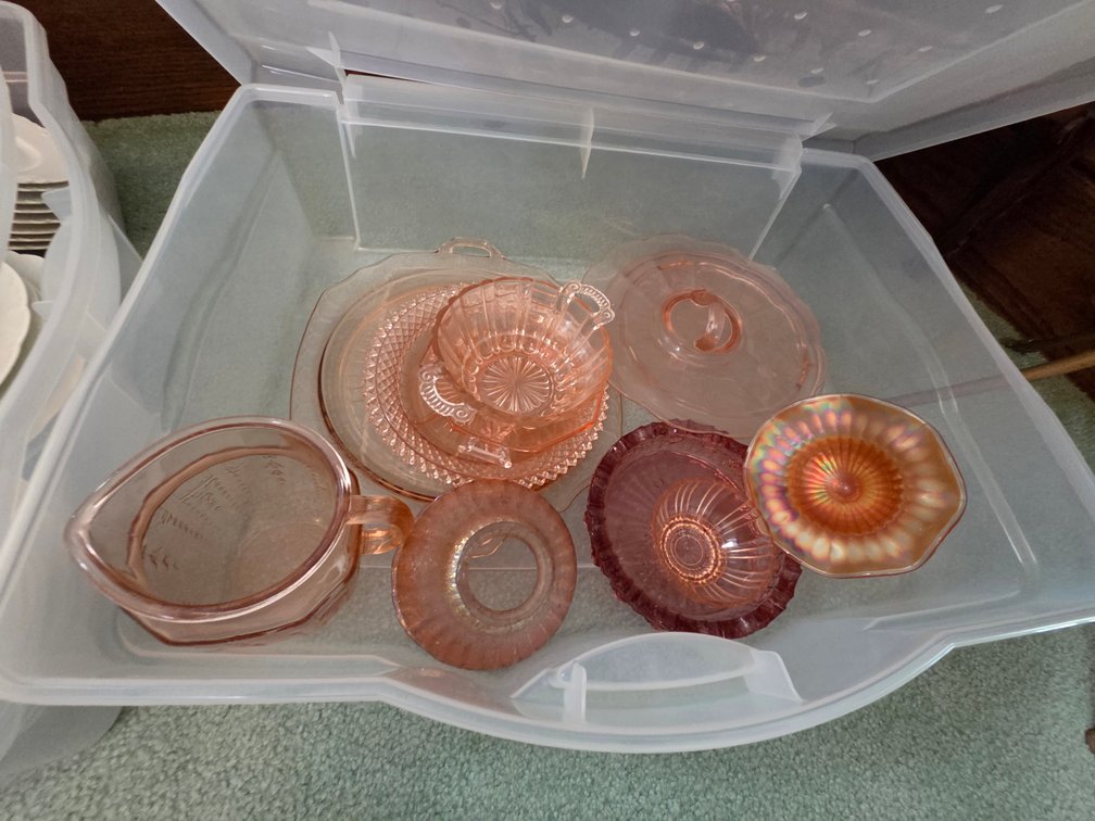 Pink Depression Glass-Carnival Glass and More