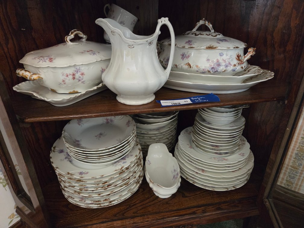 Bottom 2 Shelves of Corner Curio Cabinet