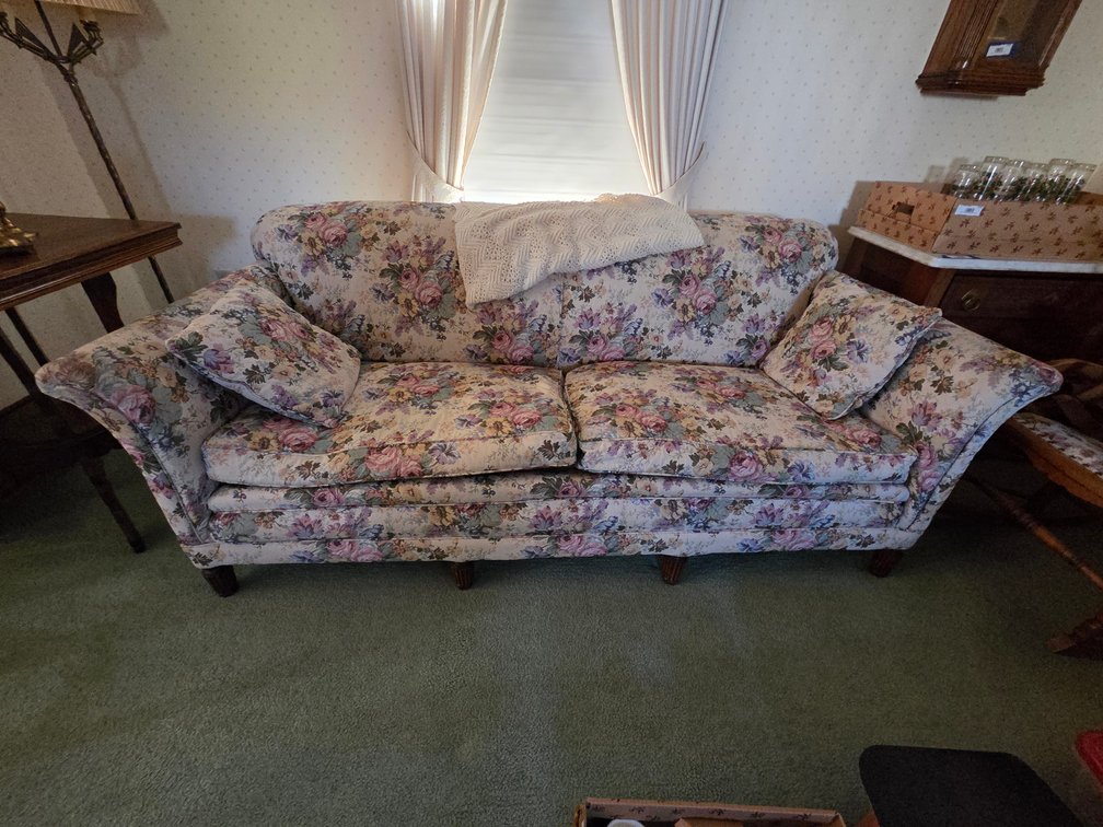 Floral Couch 76 inches