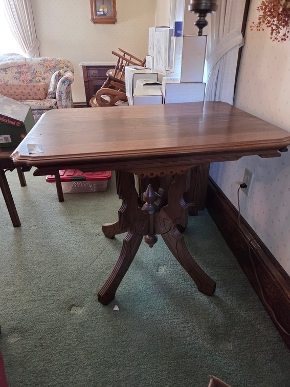 Antique Wooden Side Table(31Lx23Wx27H)