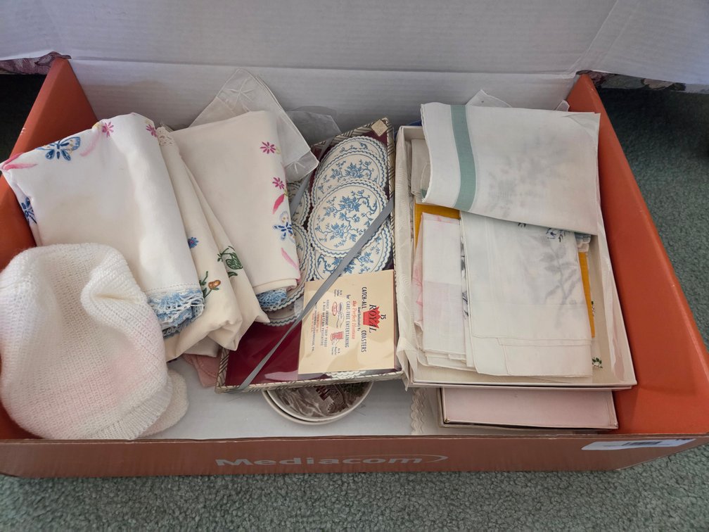 Dishcloths-Meeker County Plates and Other Vintage Items