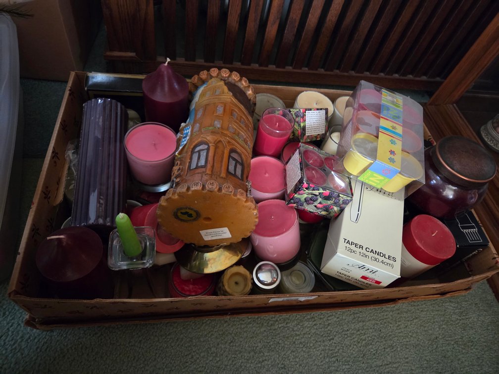 Variety of Candles and Holders