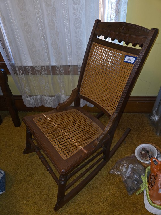 Webbed Rocking Chair