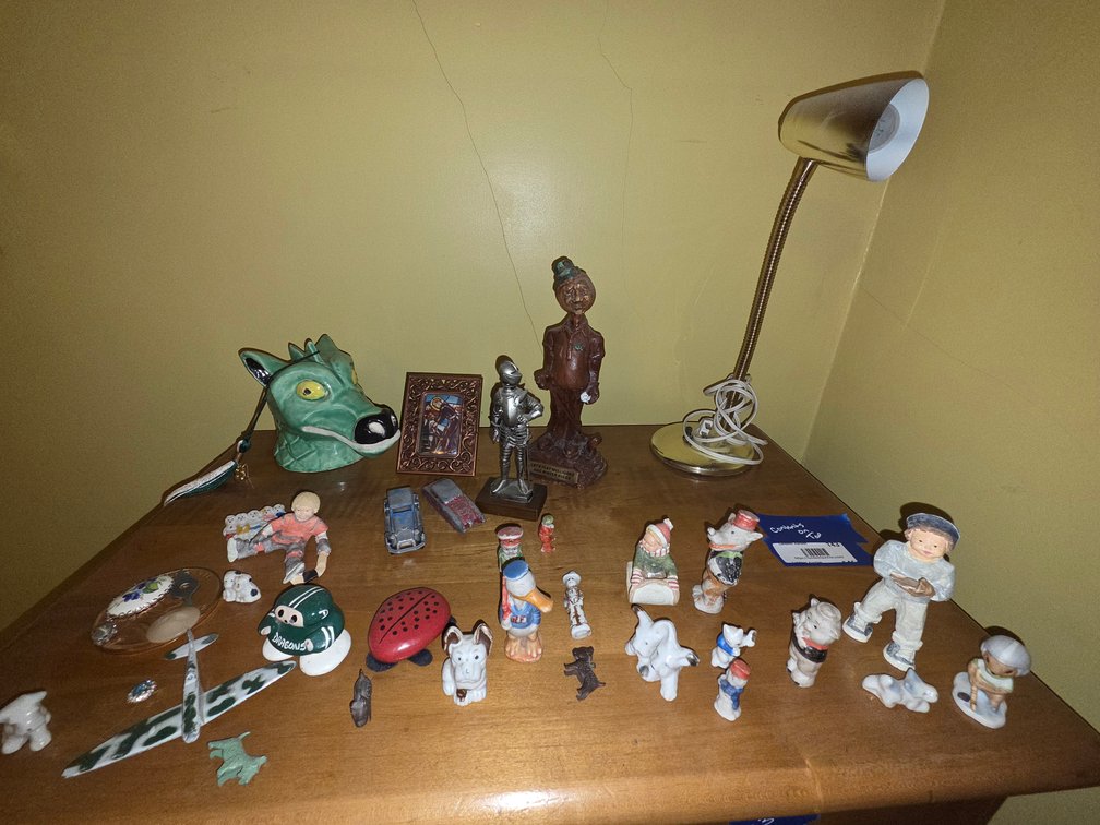 Contents on Top of Chest of Drawers - DRAGON & TASSEL NOT INCLUDED