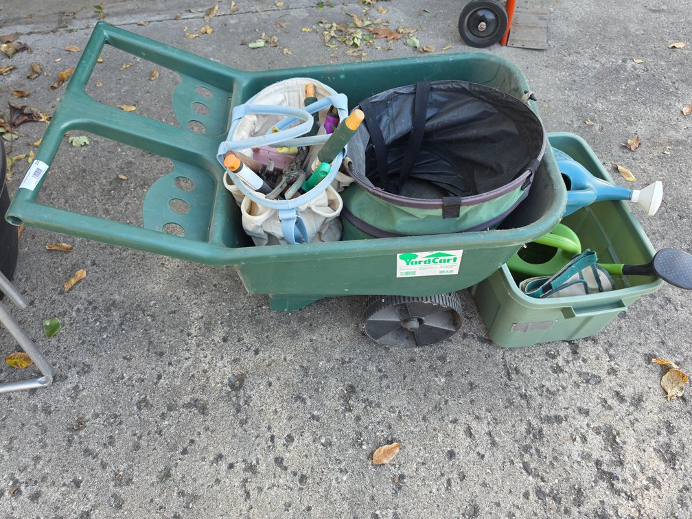 Garden Cart with Gardening Supplies