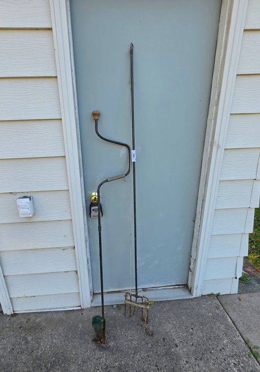 Antique Fishing Spear and Auger