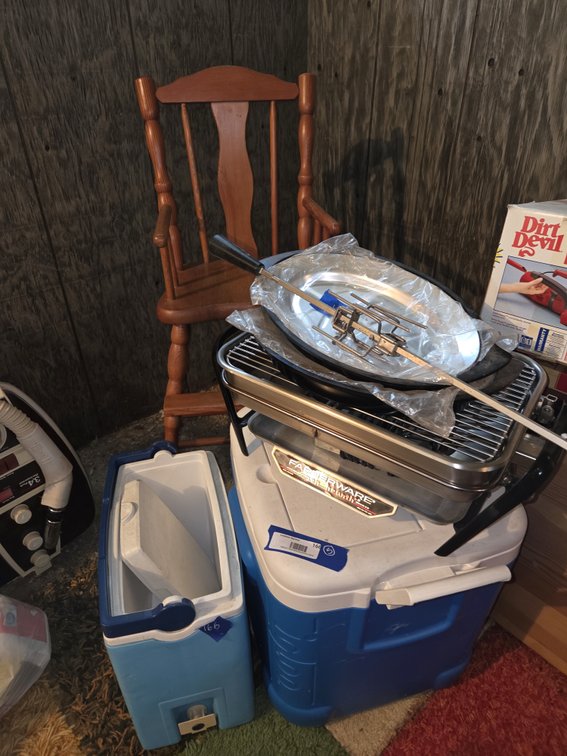 2 Coolers-Hot Plates-Electric Rotisserie