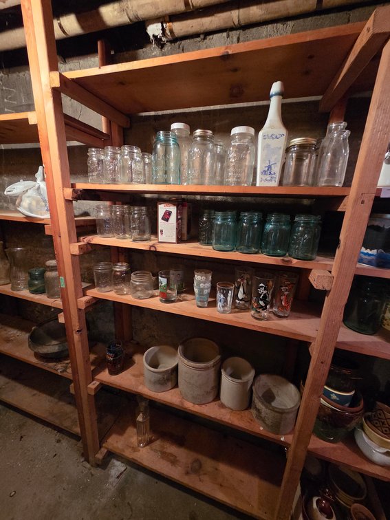 Contents of Pantry(in Basement)