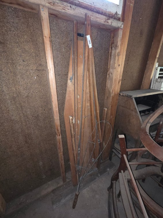 Antique Rug Beater and Ironing Board
