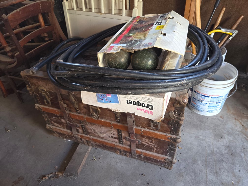 Bocce Ball-Croquet Set-Hose and Trunk