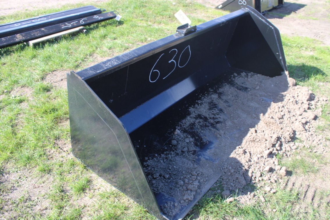 84 in skid steer snow/litter bucket