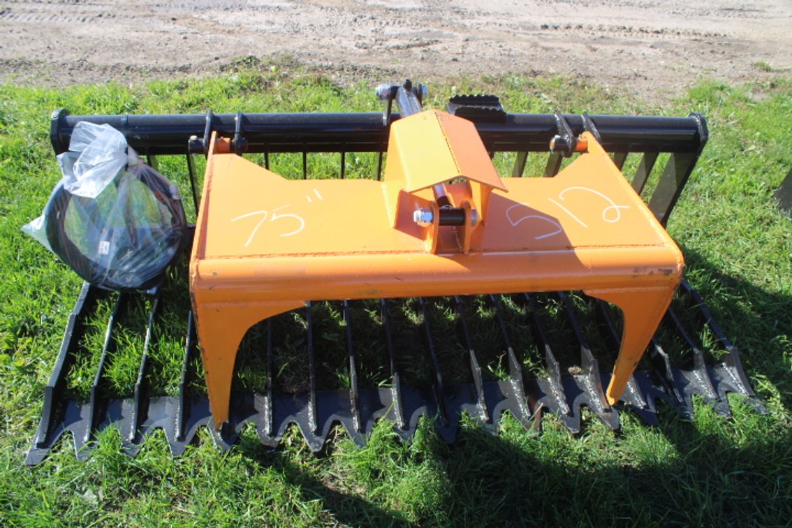 76 in single cylinder skeleton grapple bucket v3