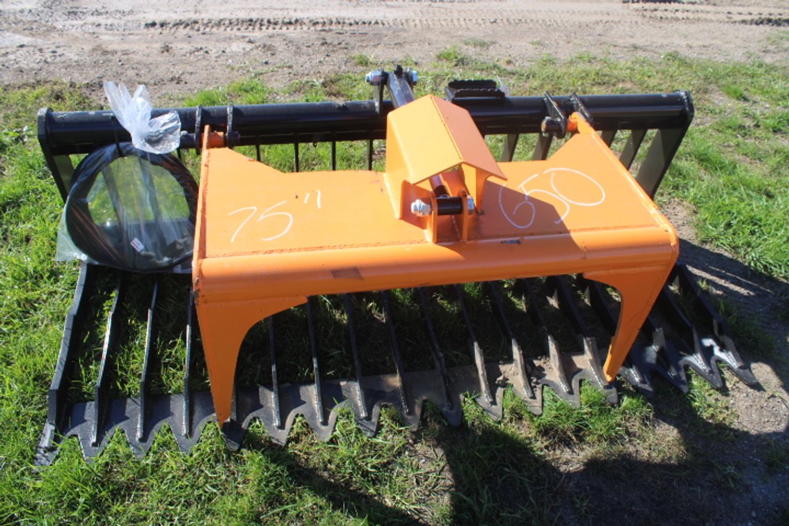 76 in single cylinder skeleton grapple bucket v3