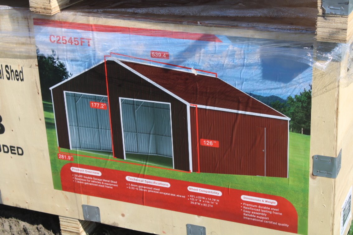 Tripple Garage Metal Shed