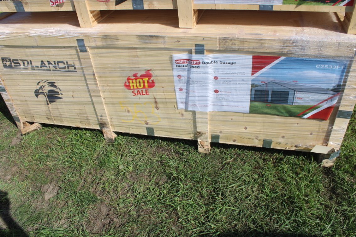 Highend 25FT x 33FT Unused Double Garage Metal She