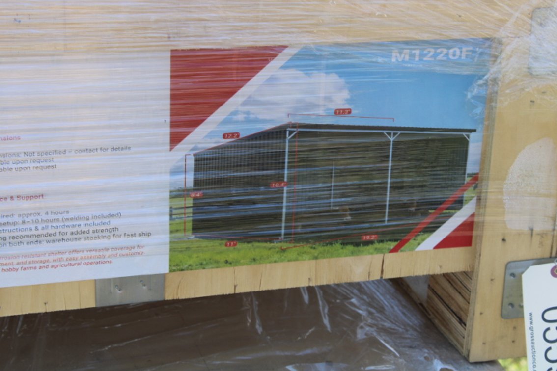 Galvanized Metal Livestock Shed