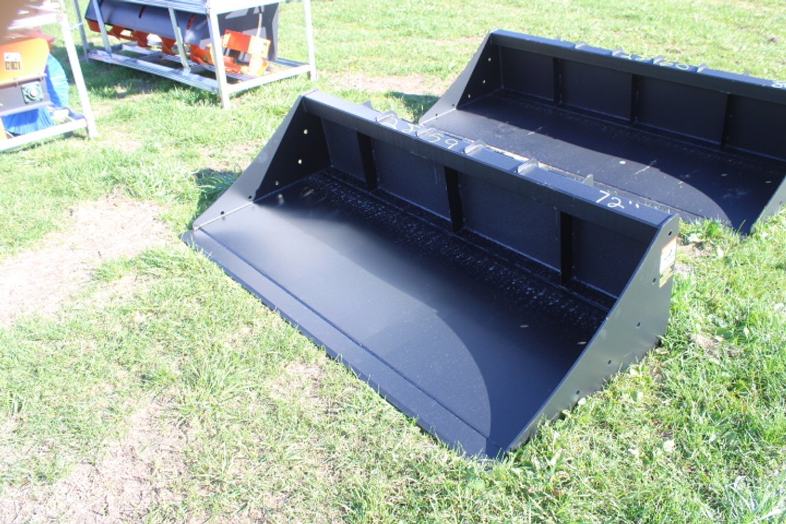72" skid steer bucket