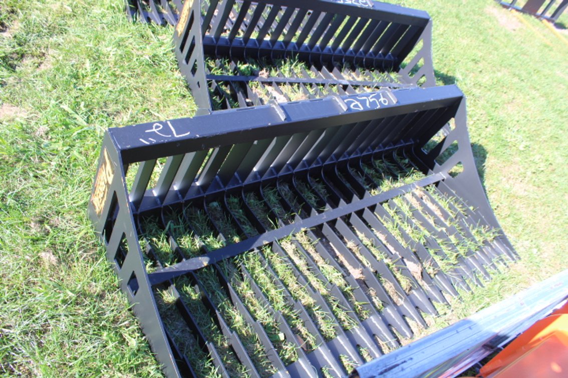 72" Skid Steer Rake Bucket