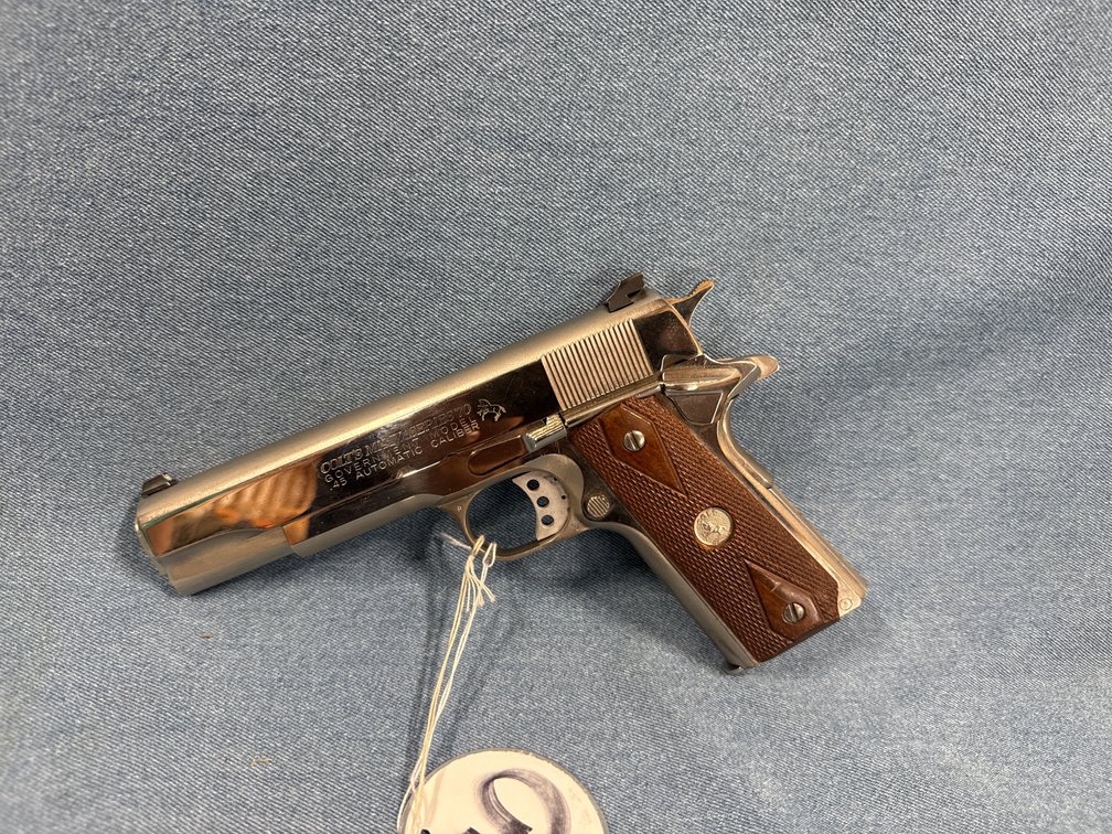 Colt Gov model MK IV Series 70 45 Auto - Nickel