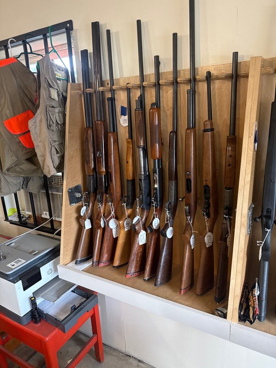 Wood Wall Mount Gun Rack 3ft L x 38"H