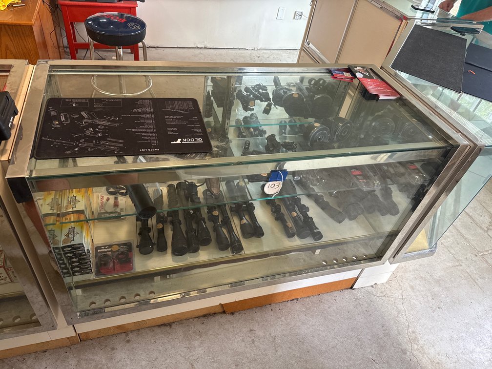 Heavy Duty Glass Store Display Case - Locking 52"L x 23"W x 40"H