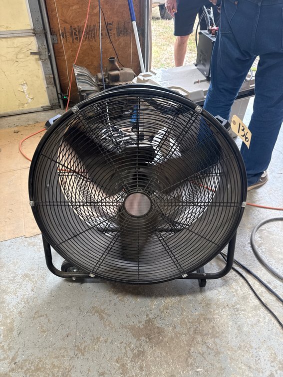 Rolling Shop Fan 24"Dia