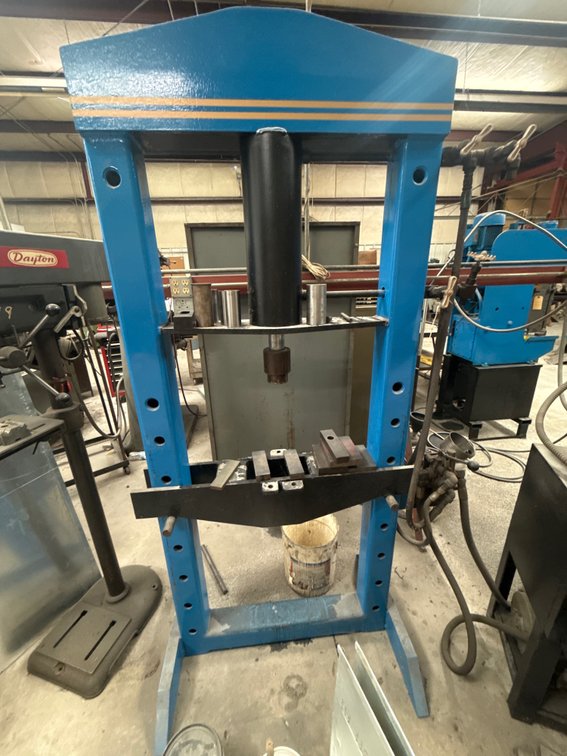 H-Frame Hydraulic Shop Press - Adjustable Bed