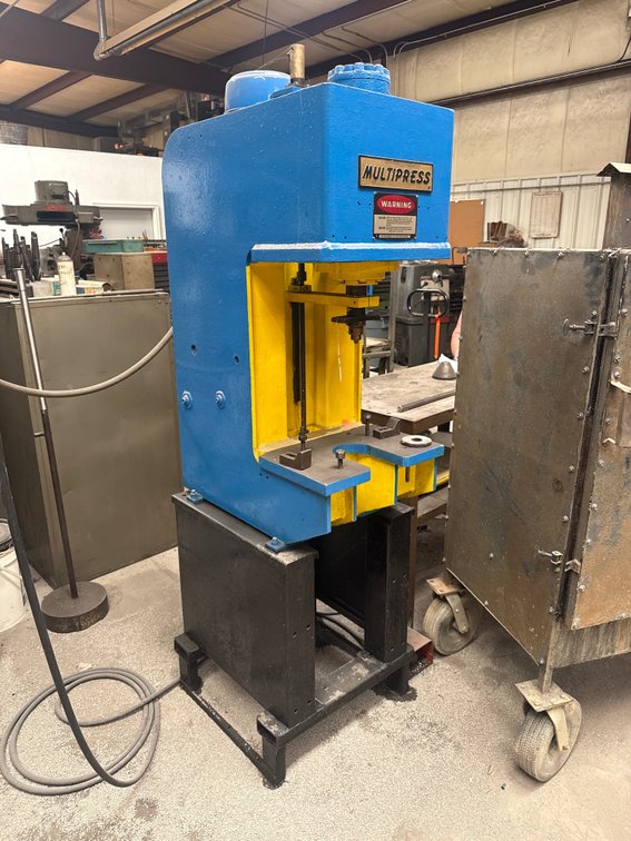 Multipress Hydraulic Press w/Foot Pedal Operation