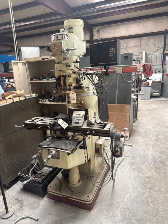 Acer Vertical Milling Machine w/DRO 42" x 9" Bed