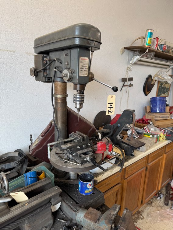 Cummins 12-Speed Heavy Duty Drill Press w/Vise