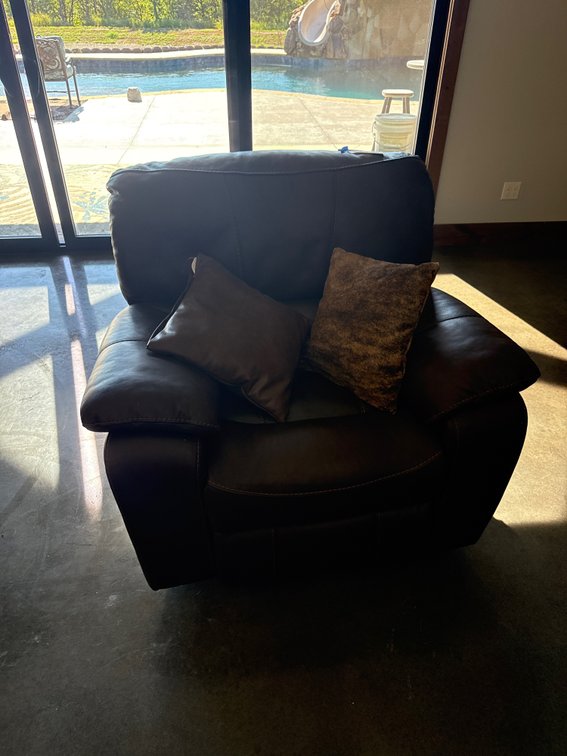Leather Rocker/Recliner