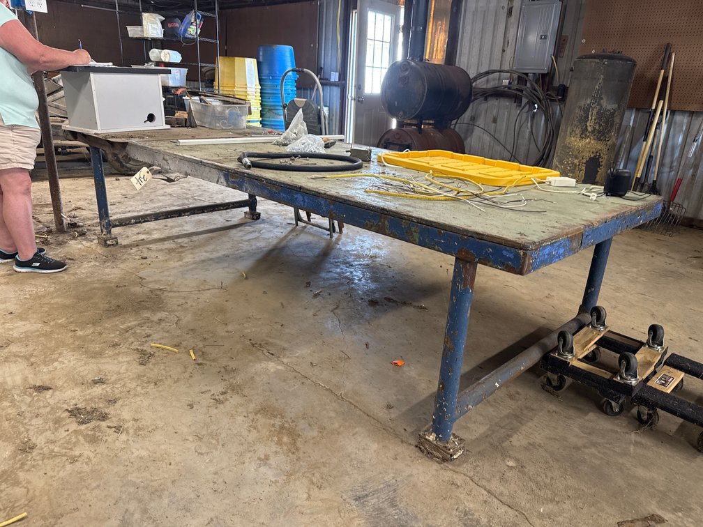 Work Table 10ft L x 4ft W x 29"H