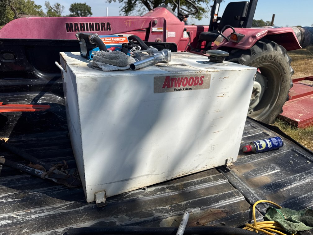 Atwoods Fuel Tank w/12V Diesel Transfer Pump - approx 50 Gal